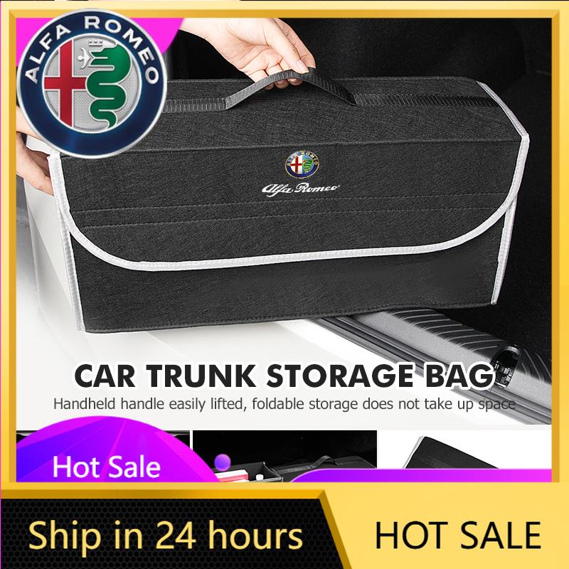 Car Stickers For Alfa Romeo Car Trunk Storage Box Organizer Foldable Stowing Tidying Container Bags For Alfa Romeo Giulietta GT