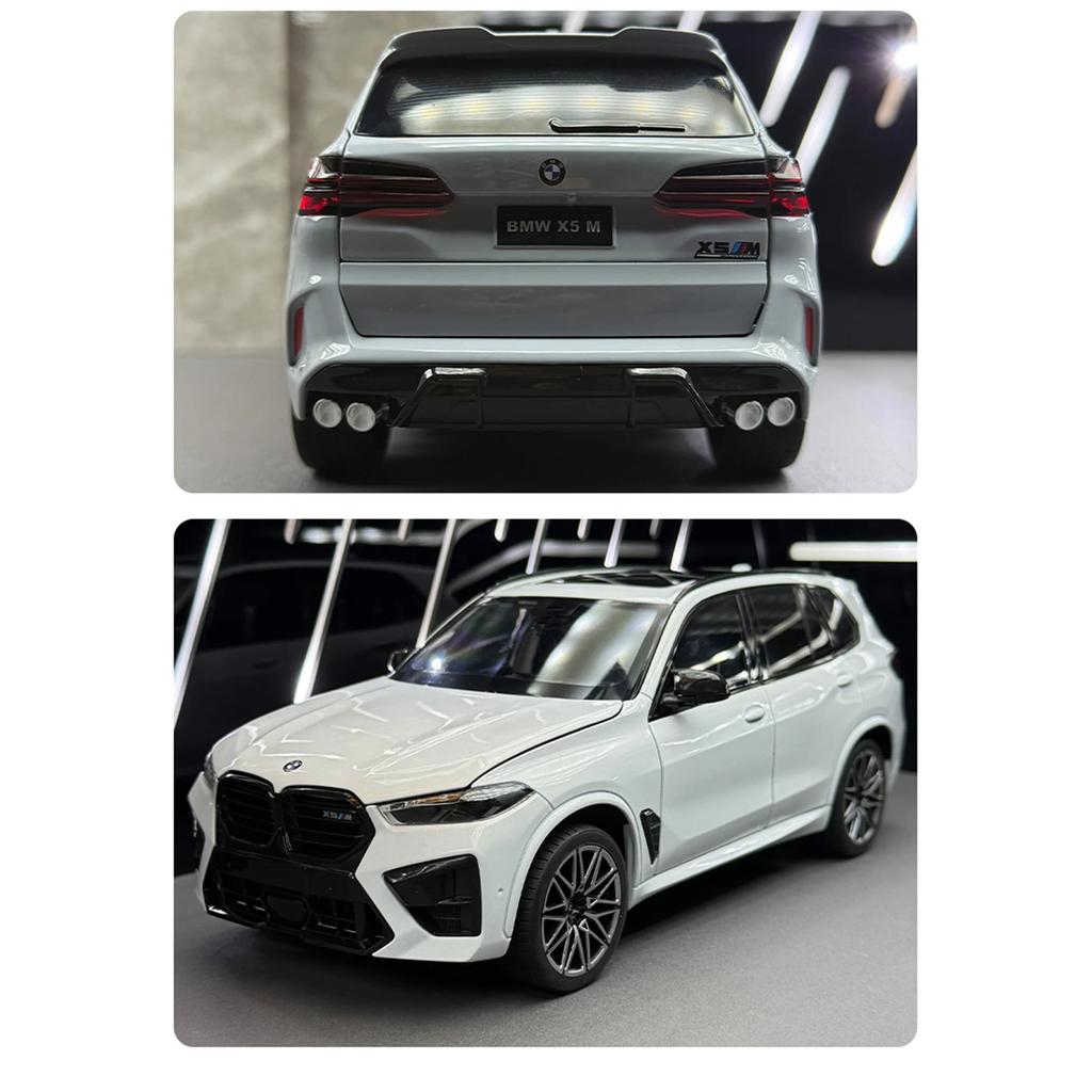 1/18 BMW X5M X5 SUV Slitina Luxy Model Auta Odlitek Kov Off-road Vozidla Model Auta Simulace Zvuku a Světla Dětská Hračka Dárek