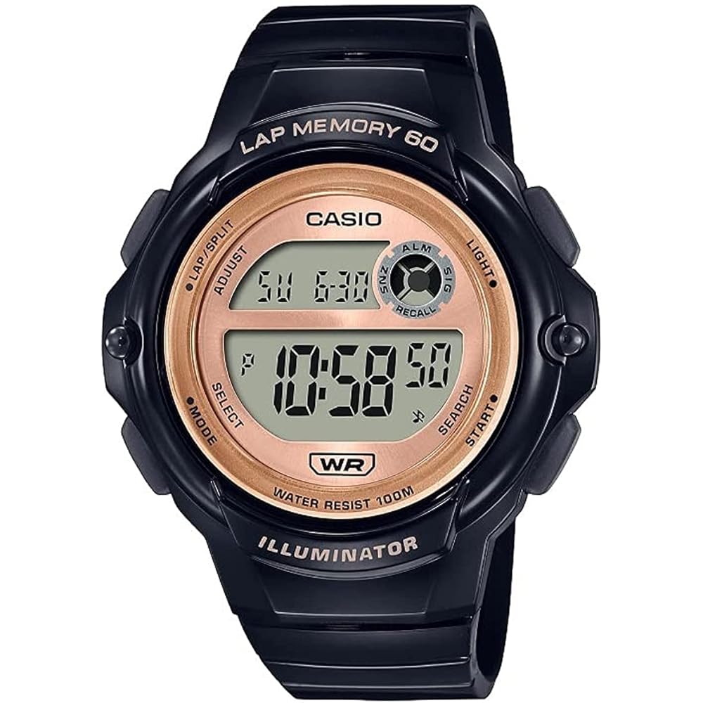 Casio LWS-1200H-1AVDF Women s Digital Watch Black Resin Strap Water Resistant 30m