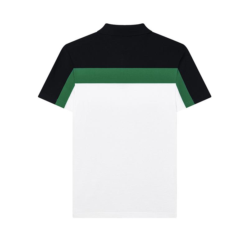FILA Polo Shirts Men's Sulfurization Green Polo Collar Moderate Straight Fit F11M437105FDG