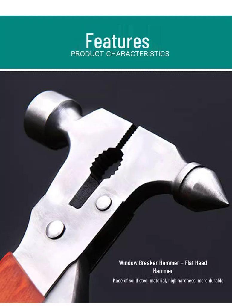 Multifunctional Car Safety Window Breaker & Emergency Escape Tool