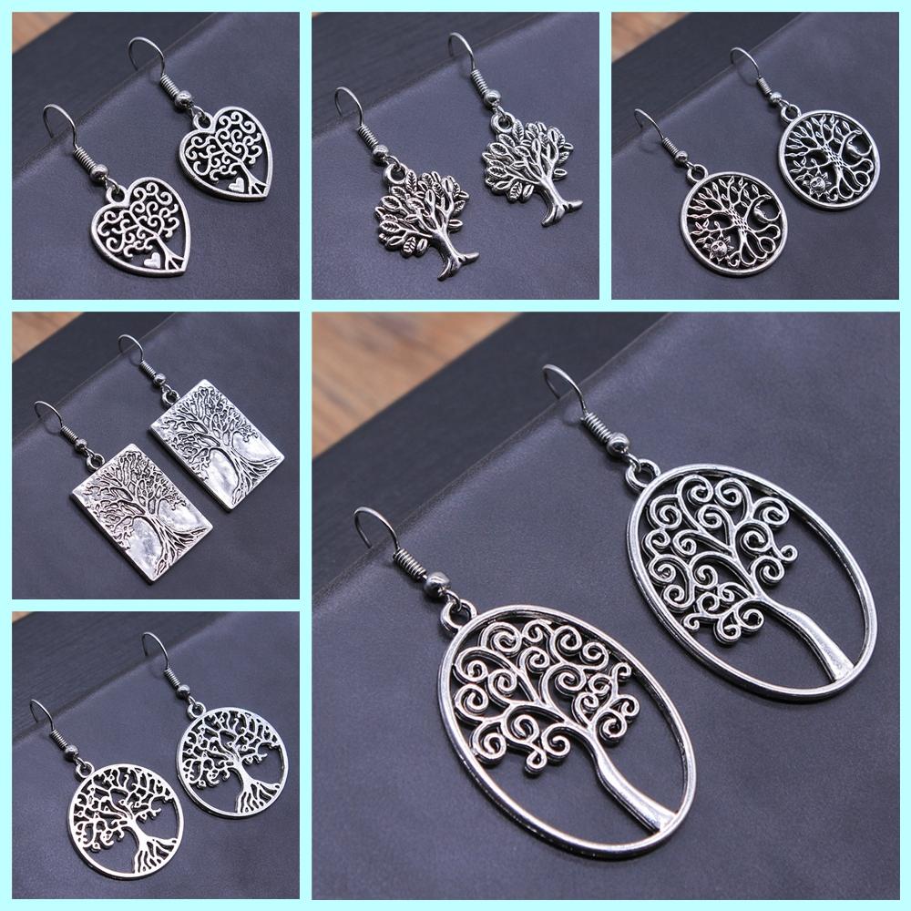 Tree Earring Women Drop Earrings Round Tree Dangle Earrings Women Fashion Jewelry Gift For Women
