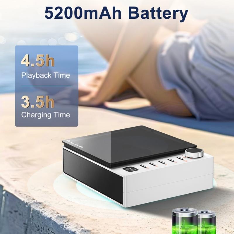 Portable Record Player Wireless Bluetooth-compatible Speaker Player Music Album Player Home Prenatal Education Machine