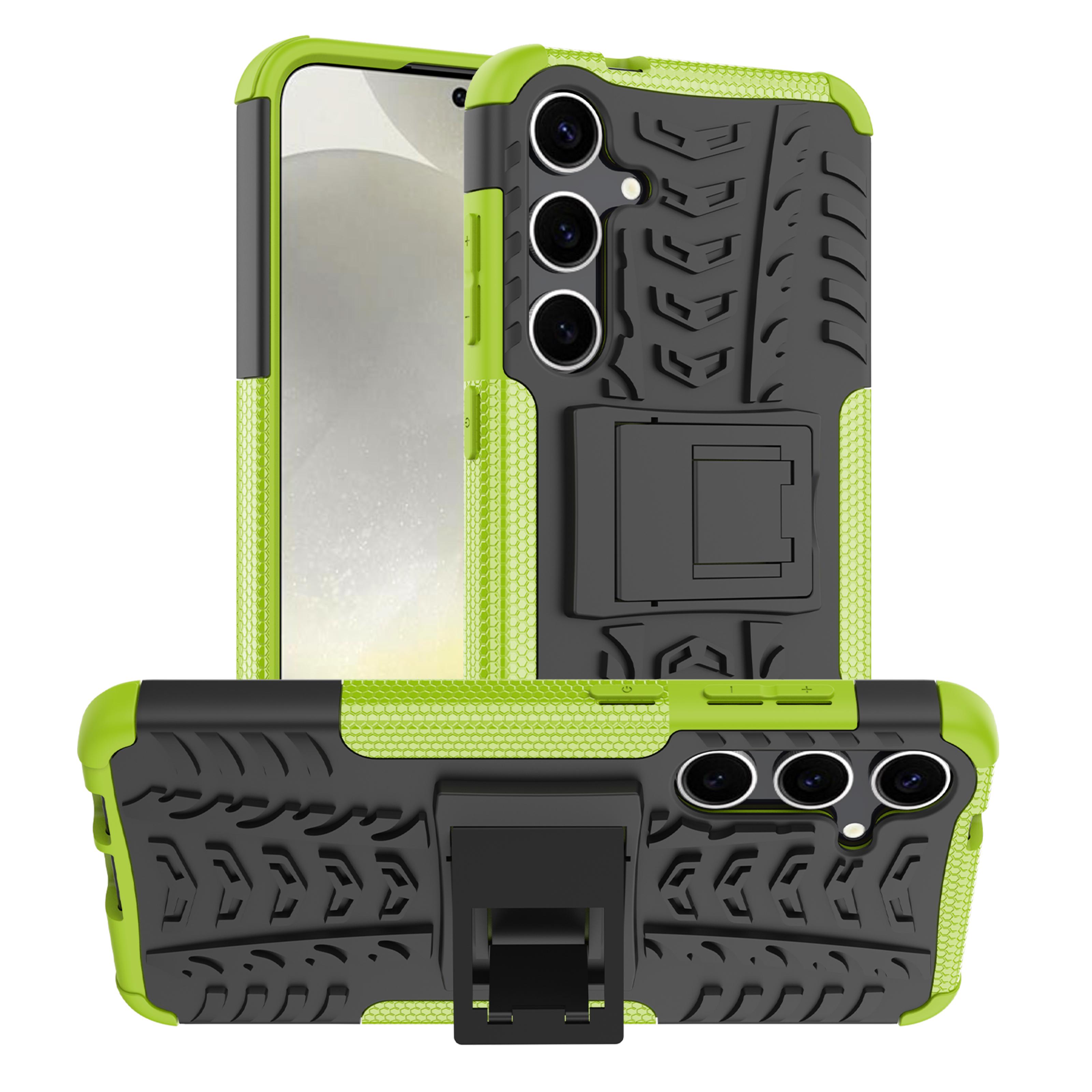 

Drop Shockproof Armor Heavy Duty Rugged PC Protection Cover Case для Samsung Galaxy S20 S21 S22 S23 S24 Plus Ultra Samsung S24 Ultra зелений