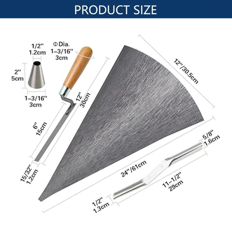 Strong Synthetic Leather Grout Bag with Steel Funnel Ergonomic Handle for Efficient Tile Grouting & Mortars Application