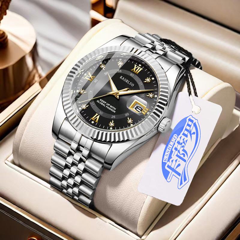 Men's Luminous Quartz Diary Watch: Stylish & High-Value Fashion Accessory