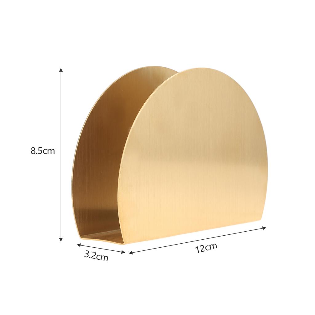 1 PC Paper Towel Holder Table Napkin Holder Rack Gold Plated Stainless Steel Storage Tower Holder Hotel Home Wedding Decoration