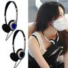 Headphones Personality Retro Headsets Blue Black Fashion Style Headsets Over Ear Earbud 3.5mm Headsets