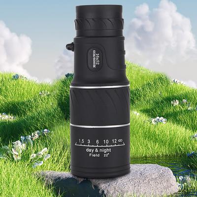 16X52 Vreckový monokulárny ďalekohľad BAK4 Hranol Vysoké rozlíšenie Kompaktný monokulár Duálne zaostrovanie Zoom 16X pre Outdoor Cestovanie Kempovanie Poľovníctvo