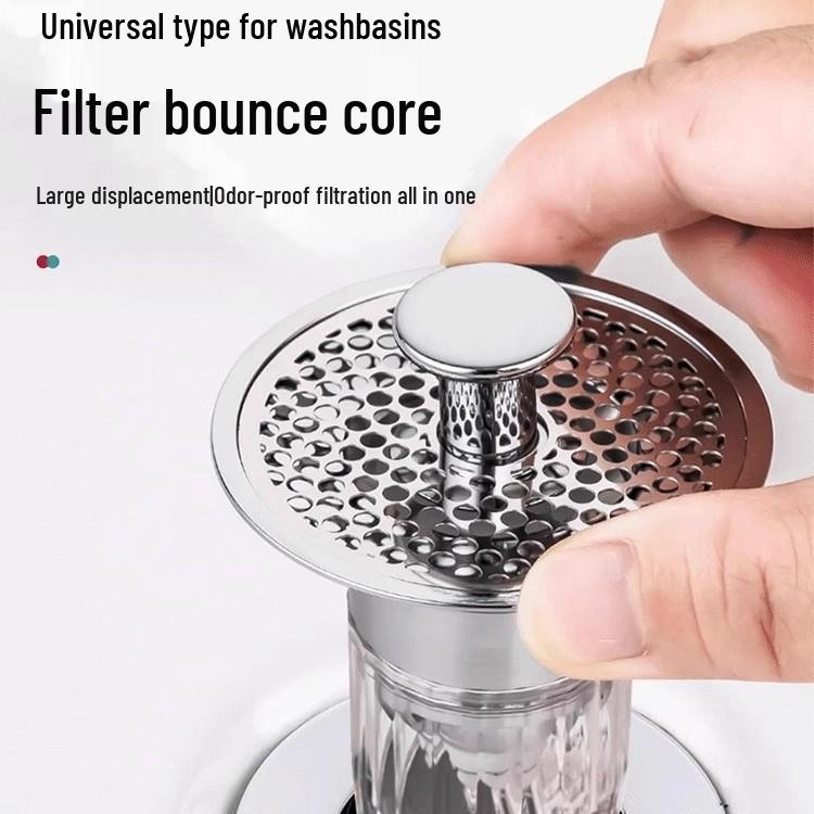 Stainless Steel Kitchen Sink Bounce Core Leak Stopper Strainer