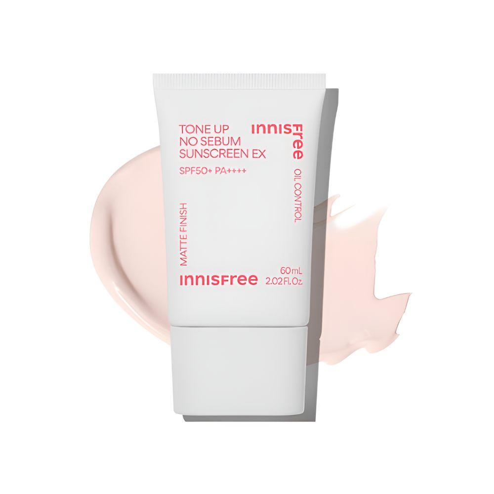Innisfree Tone Up No Sebum Sunscreen EX SPF50+ PA++++ Brightening UV Protection 60ml