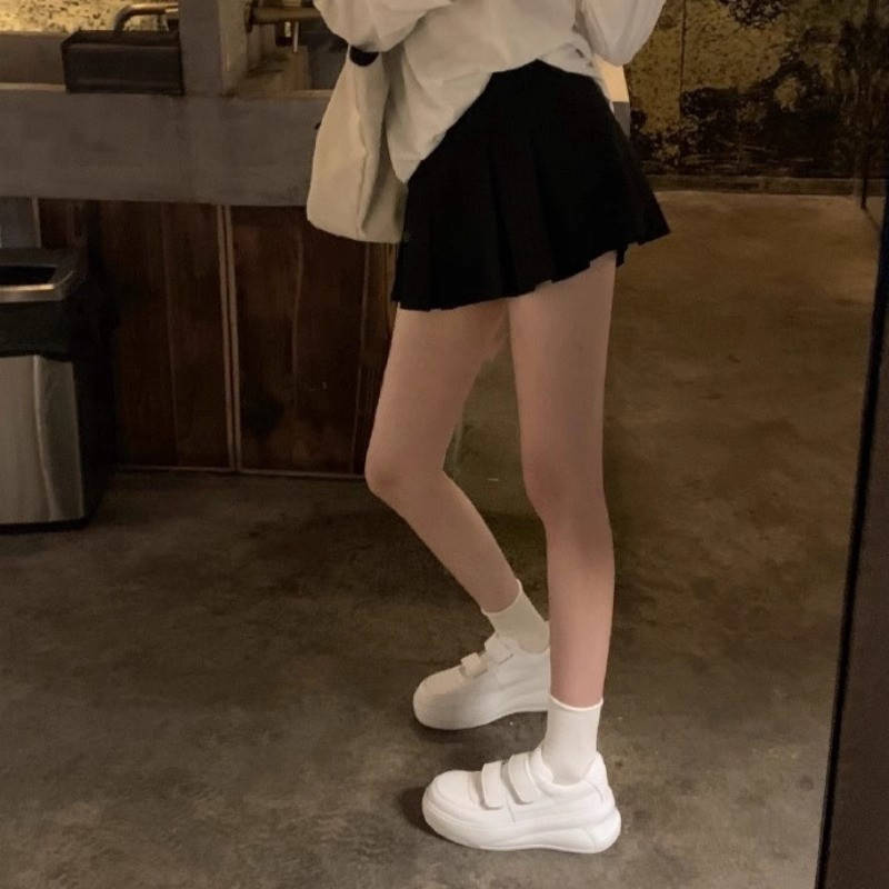 Velcro Korean thick-soled heightening spring and autumn new girls versatile casual board shoes women