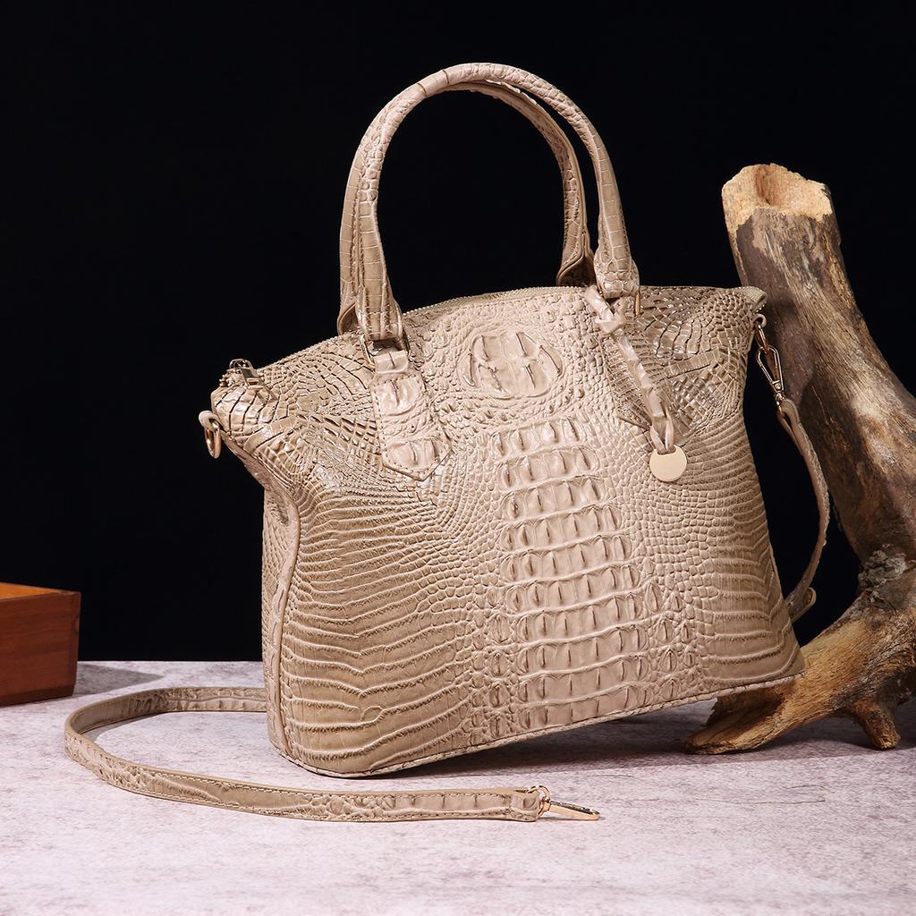Portable Crossbody Retro Women's Bag Multicolor Crocodile Brahman