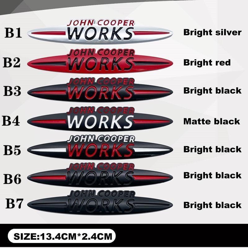 Dla Mini Cooper S F55 F56 F60 F53 F54 R55 R56 R60 R61 R58 F57 Cooper Works metalowa plakietka karoseria naklejka dekoracyjna części