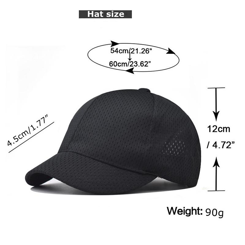 Updated Short Brim Summer Breathable Baseball Cap For Men and Women Mesh Quick Dry Outdoor Use Sun Hat One Tone Hip Hop Trucker Hats