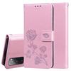 Rose Leder Brieftasche Flip Case Für OPPO A76 A96 A16 A77 A52 A72 A74 A54 A94 A78 5G A98 A15 A31 A91 A57 A16S A5 A9 2020 Hülle