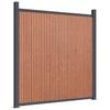 Fence Panel Brown 353 X 186 Cm WPC