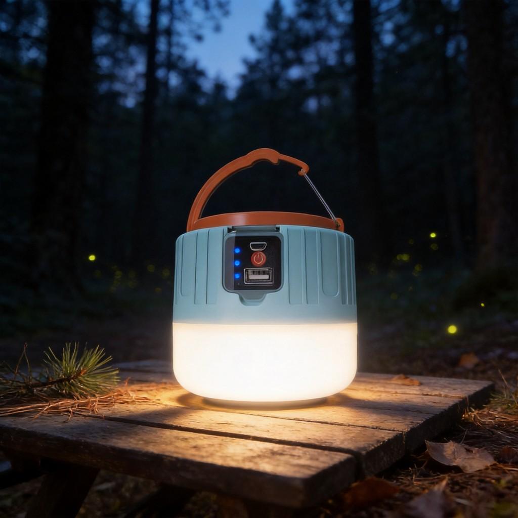 Camping Lantern With Led Solar Power Emergency Light For Outdoor Adventures