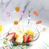 100Pcs/Set Disposable Cocktail Picks Easter Fruit Salad Bamboo Sticks  Easter Party Decoration
