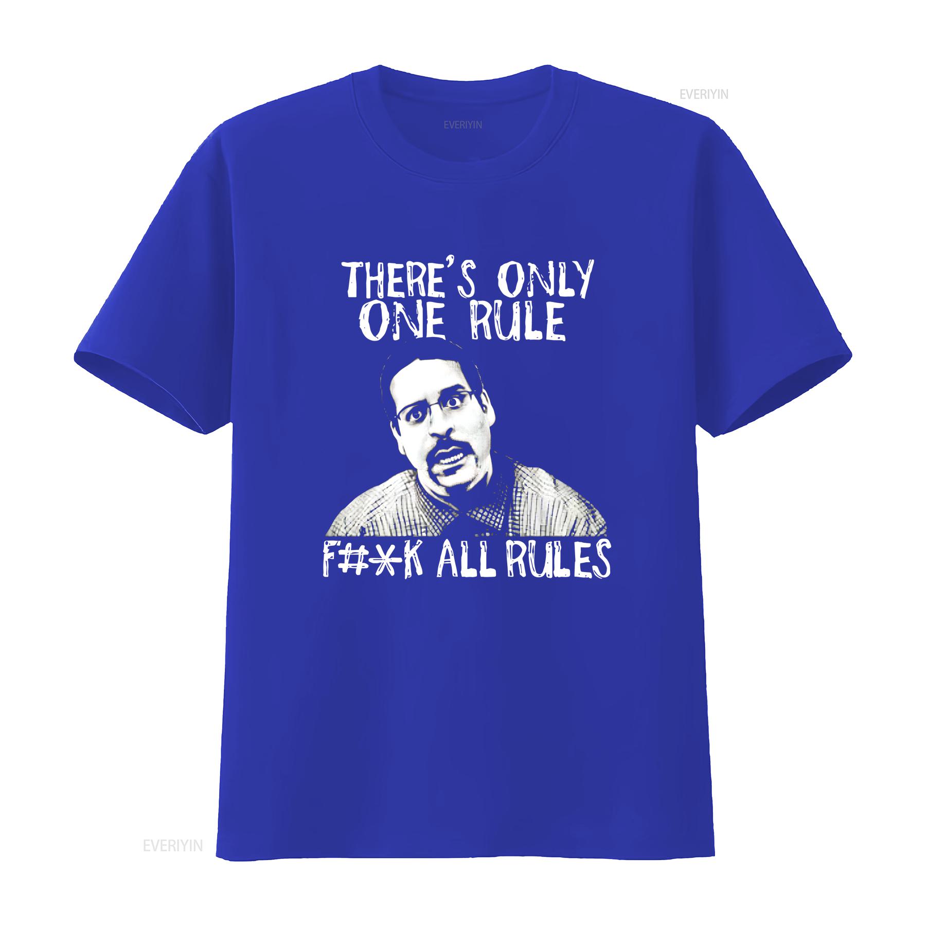 Adult Men s Workaholics Comedy TV Show There s Only One Rule Black T Shirt vintage Washed Versatile homme Casual graphic Unisex S