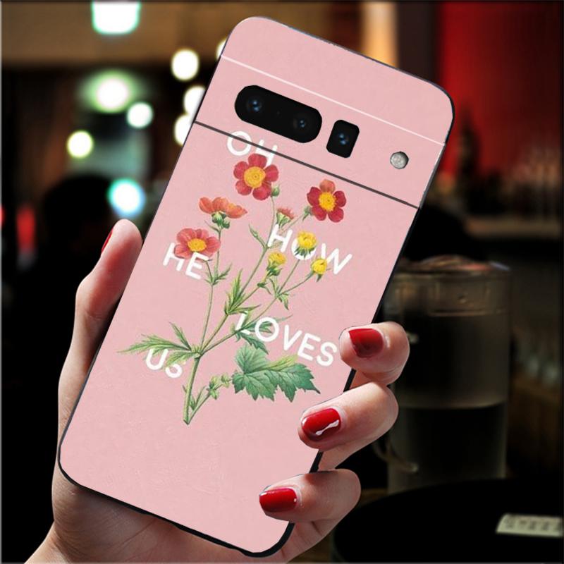 

Phone Case For Google Pixel 10 9 Pro XL 9A 8 7 6 Pro Pixel 8A 7A 6A Pixel 8 7 6 5 Love Passion Flower Ball Rose Sunflower Art Pixel 10 Pro XL