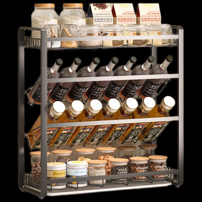 4-Tier Kitchen Countertop Spice Rack