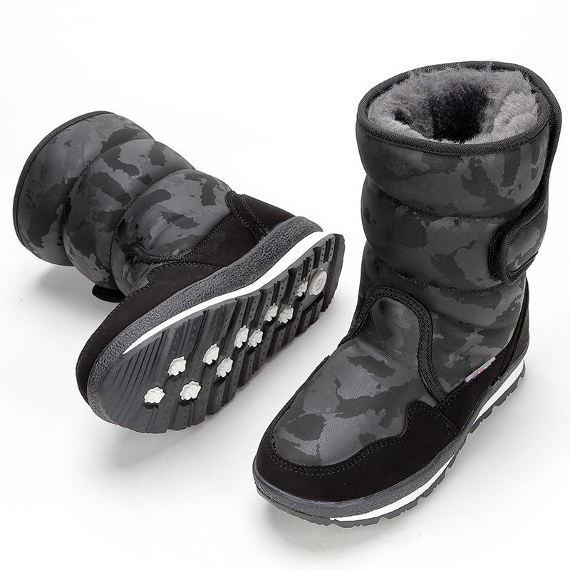 New Style Snow Boots Mid-calf Warm Cotton Shoes