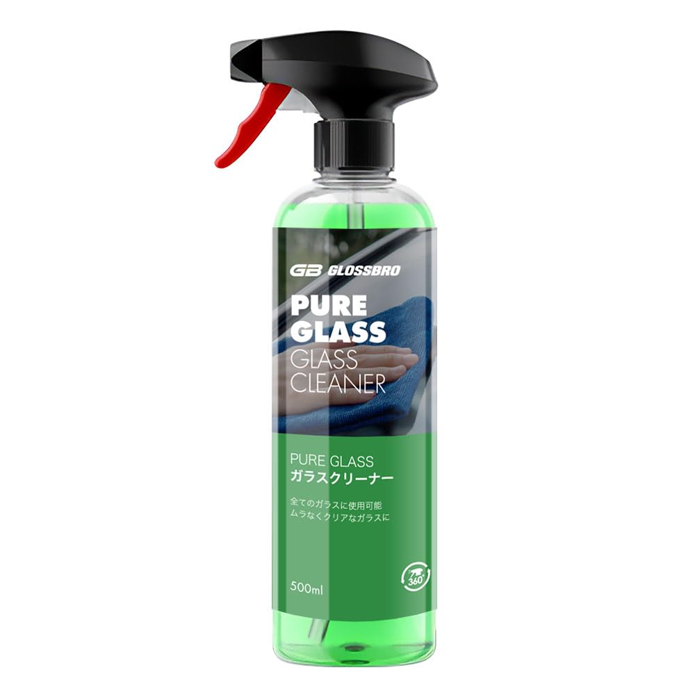 

GLOSSBRO Pure a glass cleaner for transparent Easily and quickly removes grease and oily Glossbro Pure mint Car car Glass, clear, glass. residue.