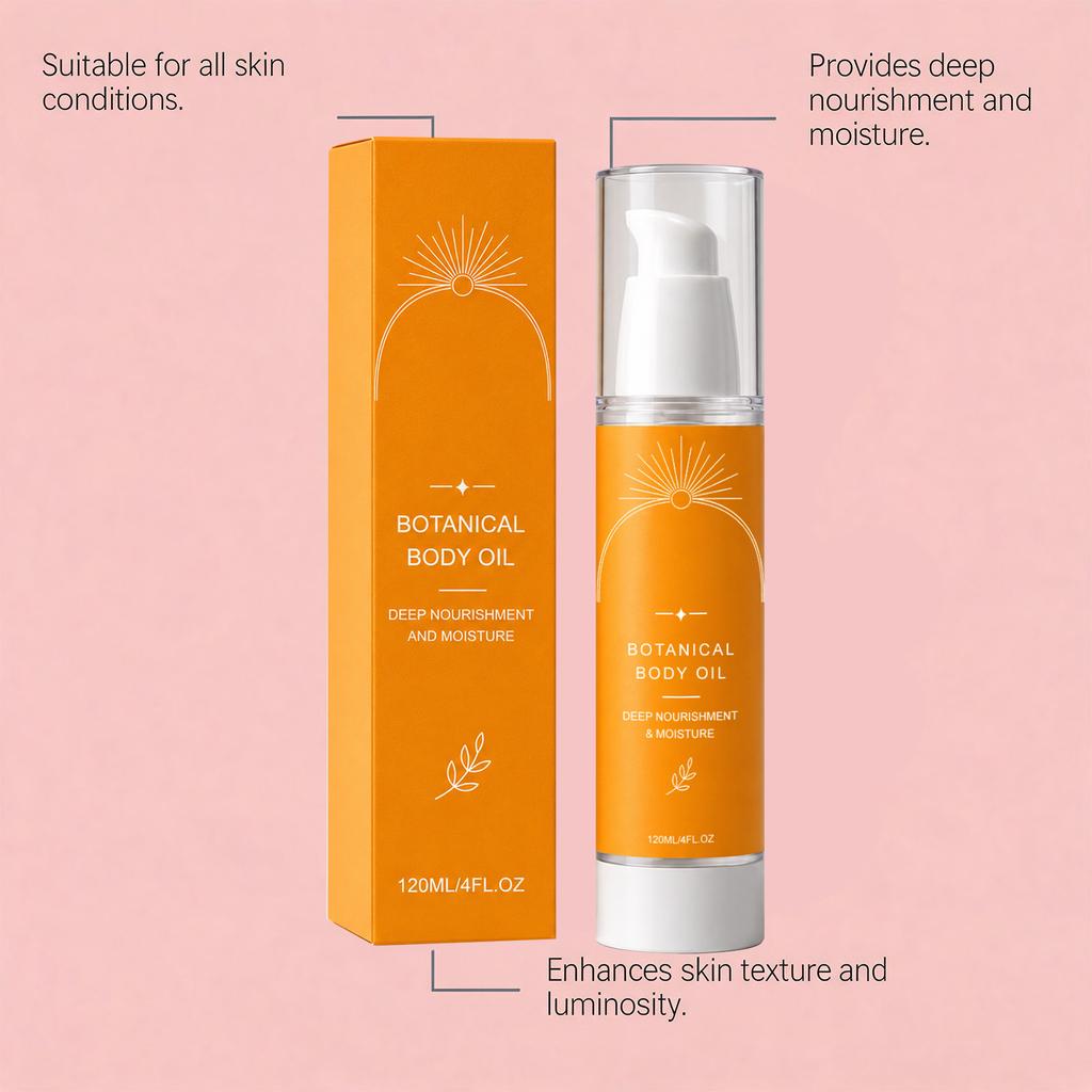 Óleo Corporal Hidratante Textura Suave Conforto Suave Óleo Corporal Hidratante Fresco para Todos os Tipos de Pele 120ml