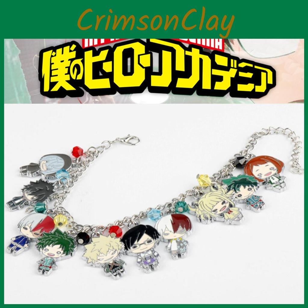 Alloy Cartoon Character Bracelet Set Unique My Hero Academia Accessories