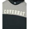 Covernat Letter Pattern Printed Spliced Drawstring Hoodie Men hoodies Green CO2303HDA1GN