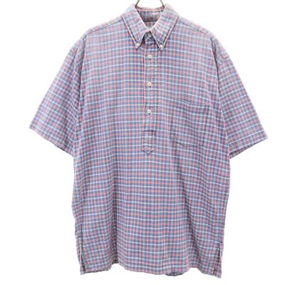 Reyn spooner 90er Jahre Alt Badeanzug Etiketten Karomuster Kurzarm Halbknopf Button-Down-Hemd Herren Gebraucht