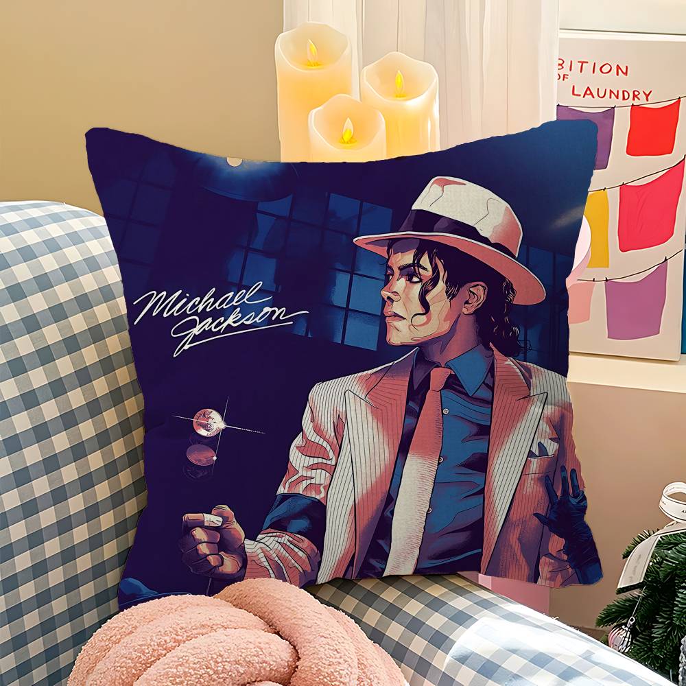 Pop Singer Michael Jackson Cushion Cover Pillow Cover Decor Pillowcase Printed Cushion Case For Couch