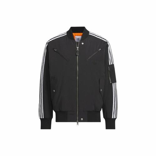 adidas Originals Series Pilot Loose-Fit Casual Cotton Jacket for Men, Black XS