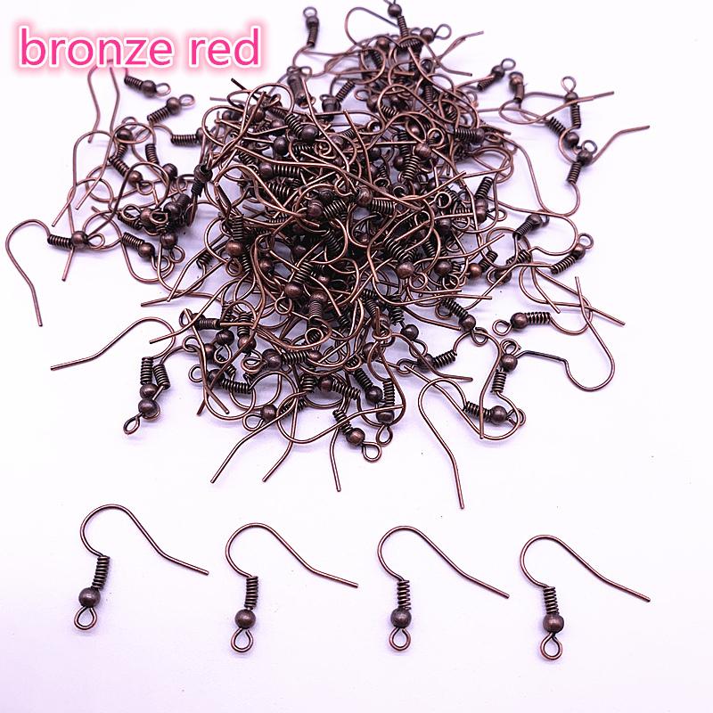 100PCS(50pair) Findings Earring Hook Coil Ear Wire DIY Jewelry Making