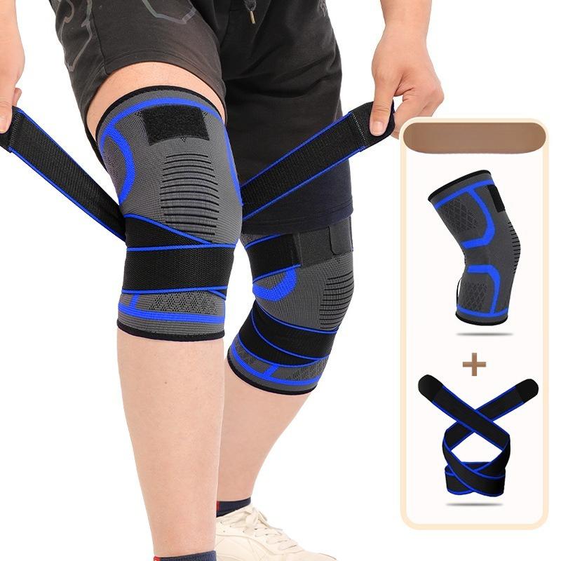 1pcs Sports Straps Nylon Knee Pads, Running, Fitness, Weightlifting, Cycling, Basketball, Outdoor Hiking, Knee Joint Compression Fixation