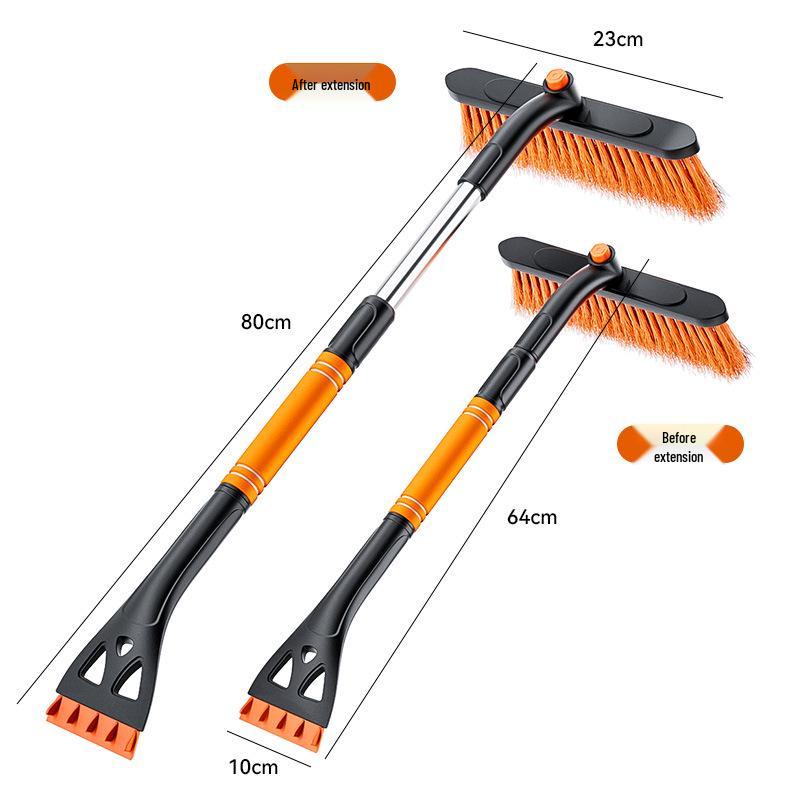Multifunctional 3-in-1 Telescopic Snow Shovel and Ice Scraper