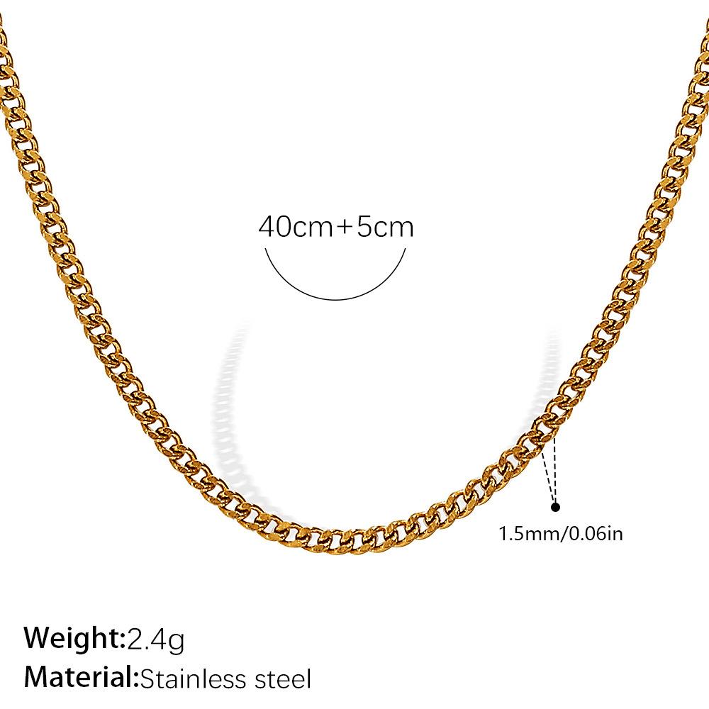 Vielseitig Und Vielfältig Kette Schlangenknochen Geprägt Kettenstil Halskette Verdrehte Kette Edelstahl Vergoldet Personalisiert Frau