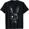 Creepy Girl Bunny Mask Slasher Pastel Goth Anime Horror T-Shirt