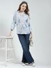 MONTE CARLO Women Regular Fit Blue Top