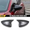 For Mazda CX30 CX-30 - Car Sticker Rearview Side Mirror Cover Wing Cap Exterior Door Rear View Case Trim Carbon Fiber