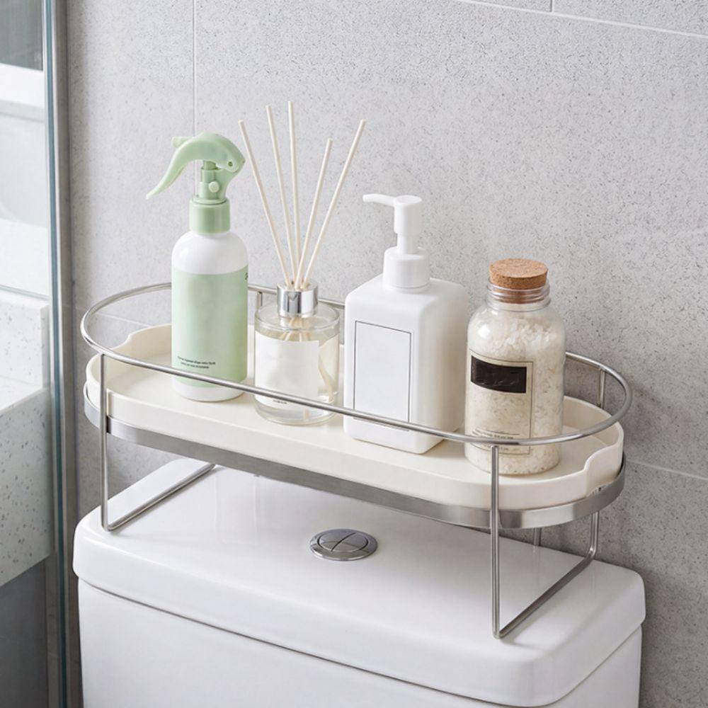 Stainless Steel Storage Rack Multifunctional Bathroom Shelf Toilet Rack Bathroom Storage