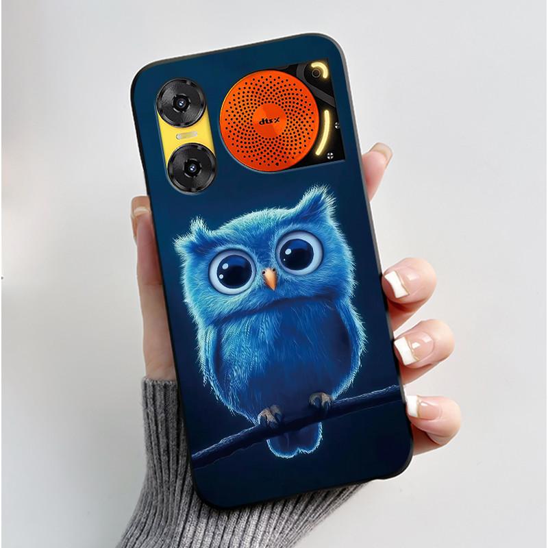For ZTE Nubia Music 2 Case Cartoon Black Matte Silicone Soft Back Cover For Nubia Music2 Phone Cases 6.7" Protective Shell Z2460