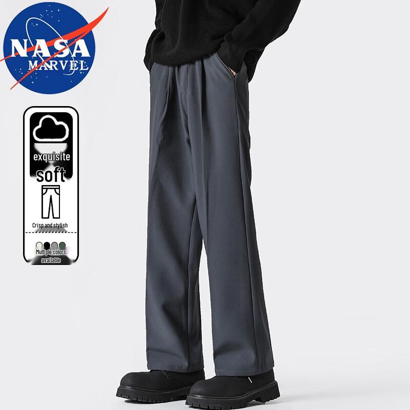 NASA MARVEL Men's Casual Wide-Leg Trousers
