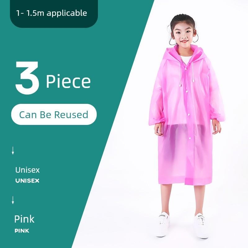 Children's Disposable Raincoat, Full-Body Portable Poncho for Kindergarten Students, Boys and Girls, Elementary School Students, with Thickened
