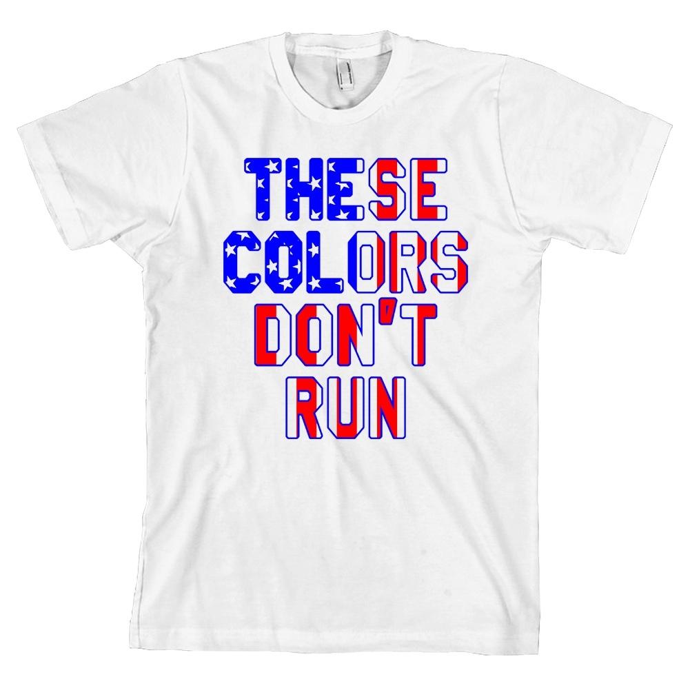 These Colors Don t Run USA Flag Bella + Canvas T-Shirt Merica Top NEW S разноцветный
