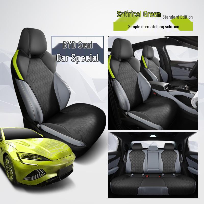 BYD Seal Seat Cover: Perforated, Breathable, Luxurious, Half-Pack Cushion for All Seasons.