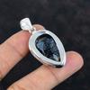 Faceted Black Rutile Pendant Natural Gemstone Pendant Amazing Jewelry 925 Sterling Silver Pendant Handmade Birthstone Pendant Gifts for Wife