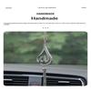 1 Piece Of Droplet Shaped Metal Rhinestone Inlaid Car Ornament Car Rearview Mirror Decoration
