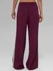 Women's Loose Wide-Leg White Striped Casual Pants - Anti-Pilling Modal, Autumn/Winter Collection